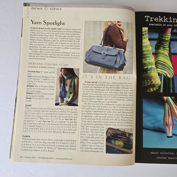 Interweave Knits Summer 2007 Magazine Featuring Knitting Patterns For Women & Ch - Picture 5 of 16